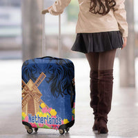 Netherlands Lion Luggage Cover Tulip And Windmill