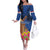 Netherlands Lion Off The Shoulder Long Sleeve Dress Tulip And Windmill