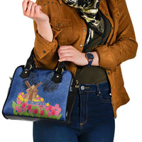 Netherlands Lion Shoulder Handbag Tulip And Windmill