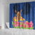 Netherlands Lion Shower Curtain Tulip And Windmill