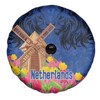 Netherlands Lion Spare Tire Cover Tulip And Windmill
