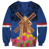 Netherlands Lion Sweatshirt Tulip And Windmill