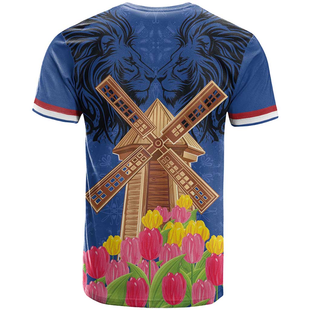 Netherlands Lion T Shirt Tulip And Windmill