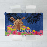 Netherlands Lion Tablecloth Tulip And Windmill