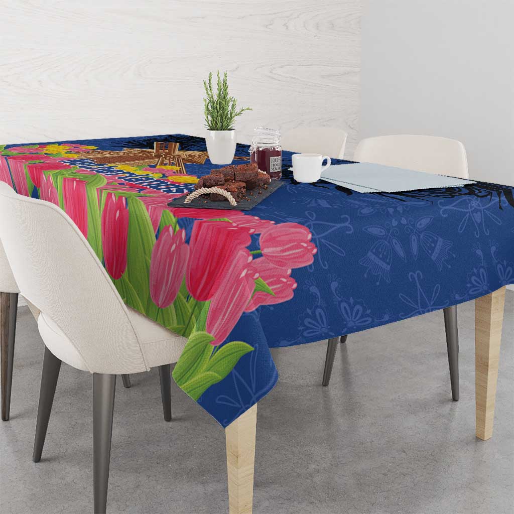 Netherlands Lion Tablecloth Tulip And Windmill