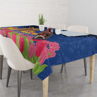 Netherlands Lion Tablecloth Tulip And Windmill