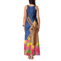 Netherlands Lion Tank Maxi Dress Tulip And Windmill
