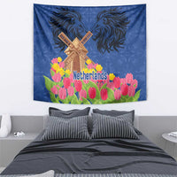 Netherlands Lion Tapestry Tulip And Windmill