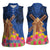 Netherlands Lion Women Sleeveless Polo Shirt Tulip And Windmill