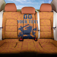 Custom Netherlands Football Back Car Seat Cover Holland Lion