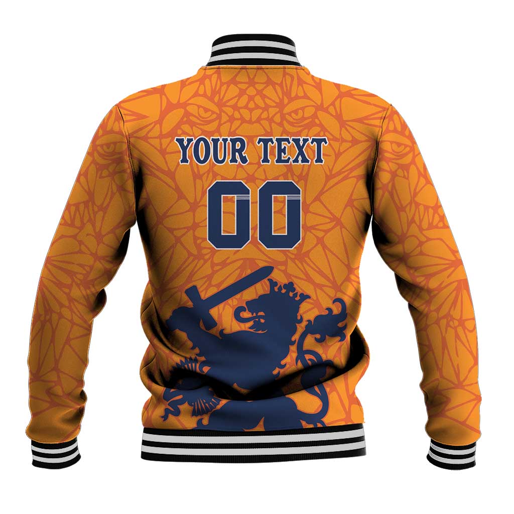 Custom Netherlands Football Baseball Jacket Holland Lion