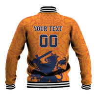 Custom Netherlands Football Baseball Jacket Holland Lion