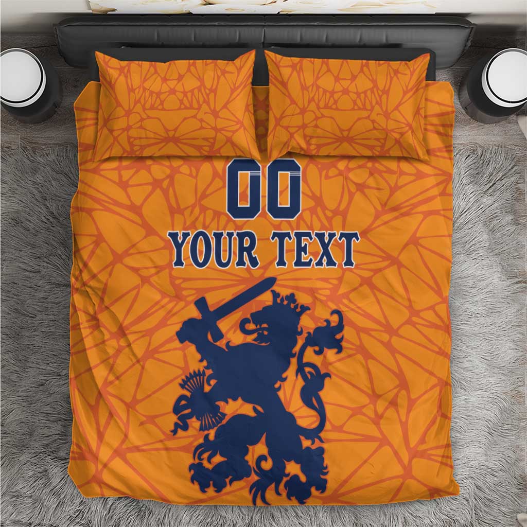 Custom Netherlands Football Bedding Set Holland Lion
