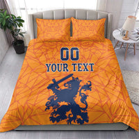 Custom Netherlands Football Bedding Set Holland Lion