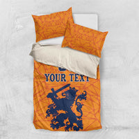 Custom Netherlands Football Bedding Set Holland Lion