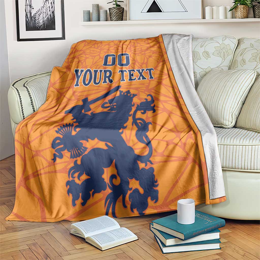 Custom Netherlands Football Blanket Holland Lion