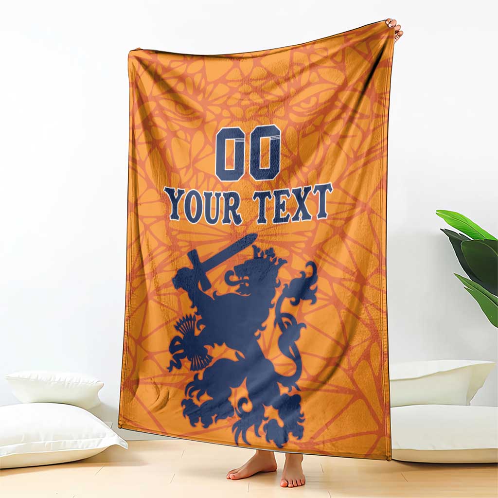 Custom Netherlands Football Blanket Holland Lion