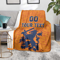 Custom Netherlands Football Blanket Holland Lion