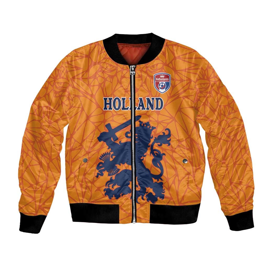 Custom Netherlands Football Bomber Jacket Holland Lion