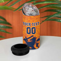 Custom Netherlands Football 4 in 1 Can Cooler Tumbler Holland Lion