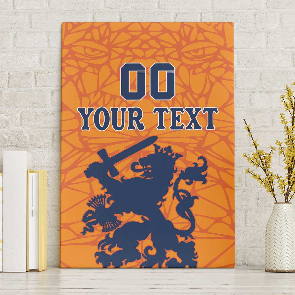 Custom Netherlands Football Canvas Wall Art Holland Lion