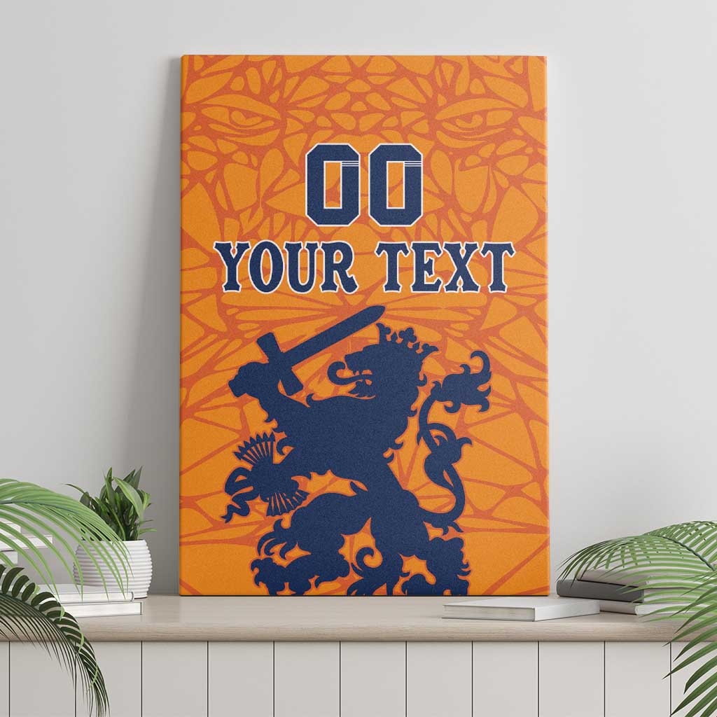 Custom Netherlands Football Canvas Wall Art Holland Lion