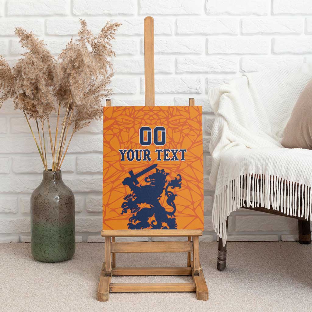 Custom Netherlands Football Canvas Wall Art Holland Lion