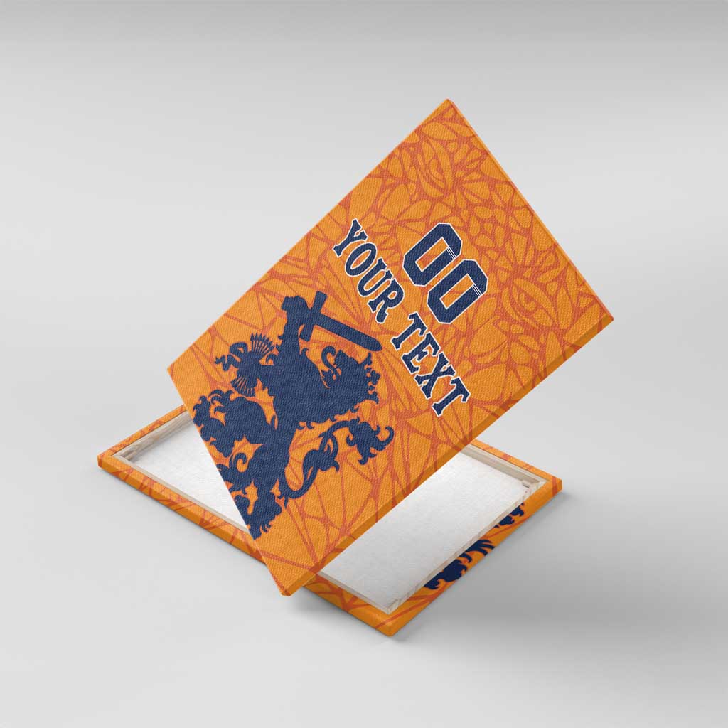 Custom Netherlands Football Canvas Wall Art Holland Lion