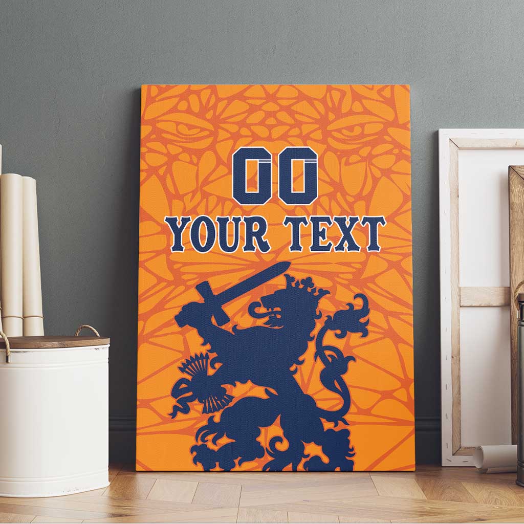Custom Netherlands Football Canvas Wall Art Holland Lion