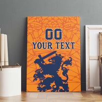 Custom Netherlands Football Canvas Wall Art Holland Lion