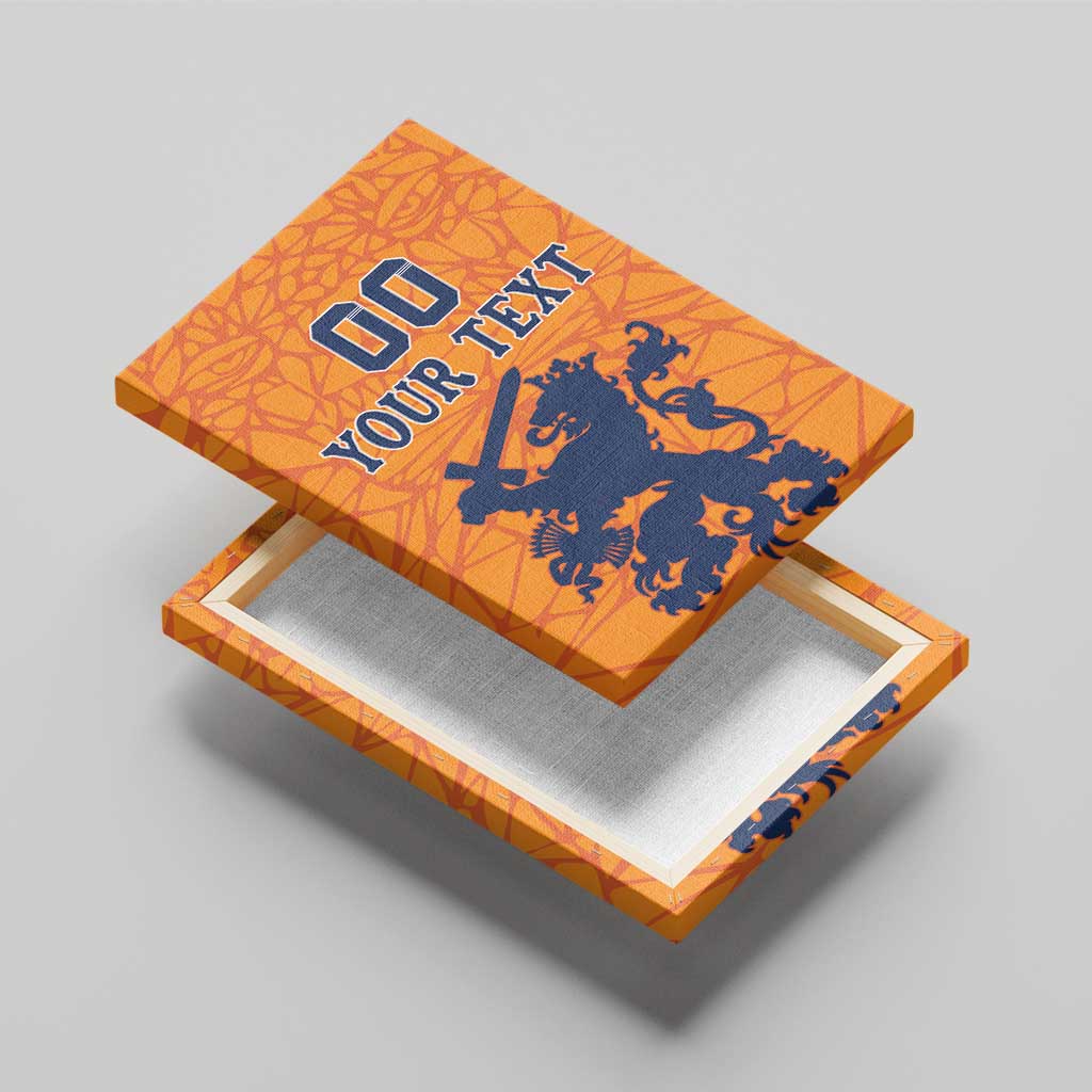 Custom Netherlands Football Canvas Wall Art Holland Lion