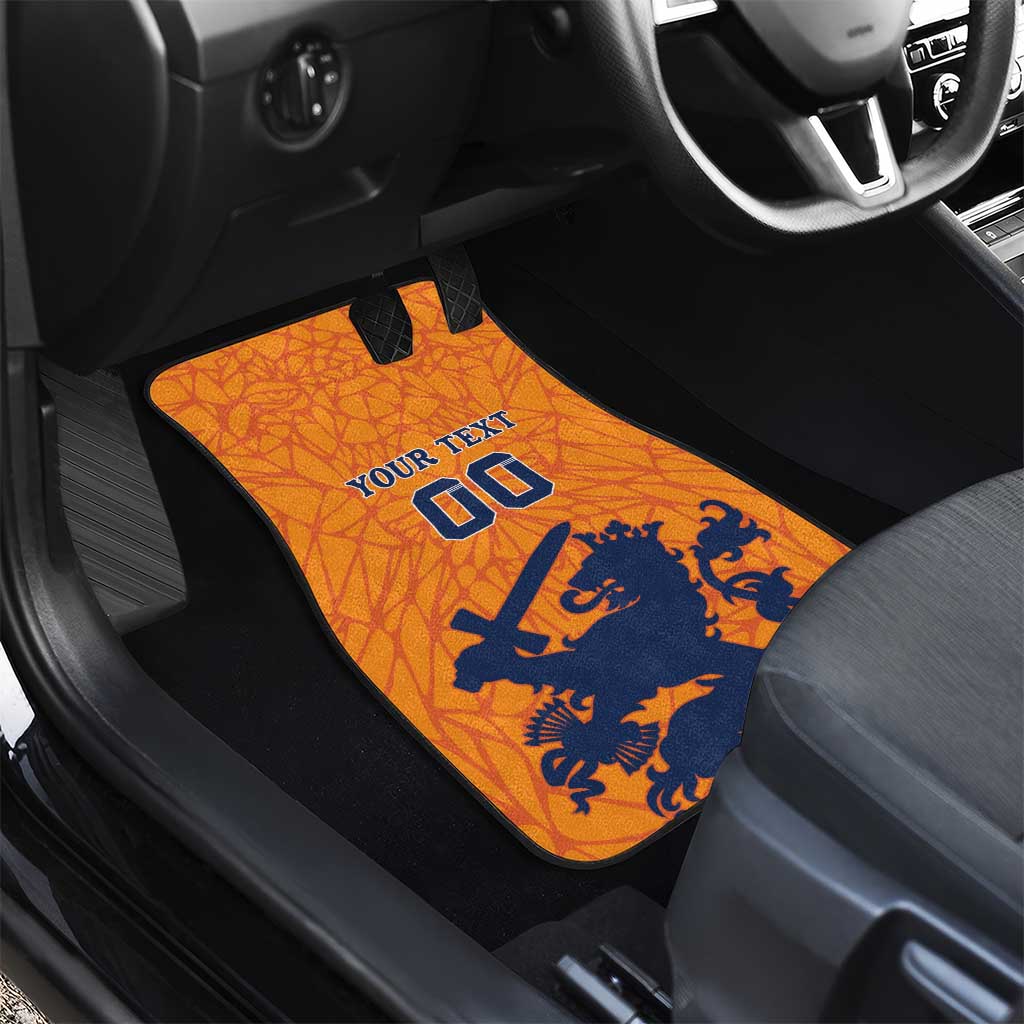 Custom Netherlands Football Car Mats Holland Lion