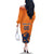 Custom Netherlands Football Family Matching Off The Shoulder Long Sleeve Dress and Hawaiian Shirt Holland Lion