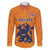Custom Netherlands Football Family Matching Off Shoulder Short Dress and Hawaiian Shirt Holland Lion