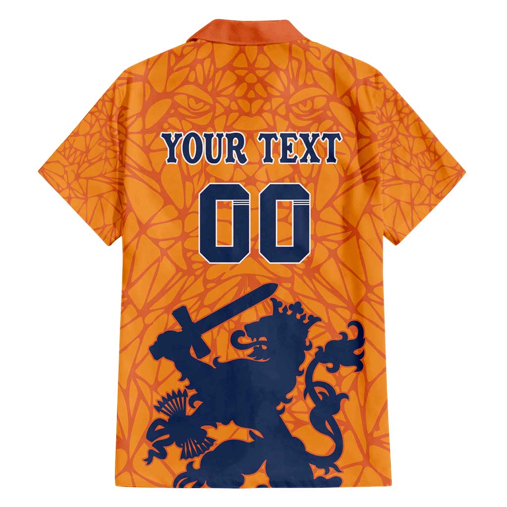 Custom Netherlands Football Family Matching Puletasi and Hawaiian Shirt Holland Lion