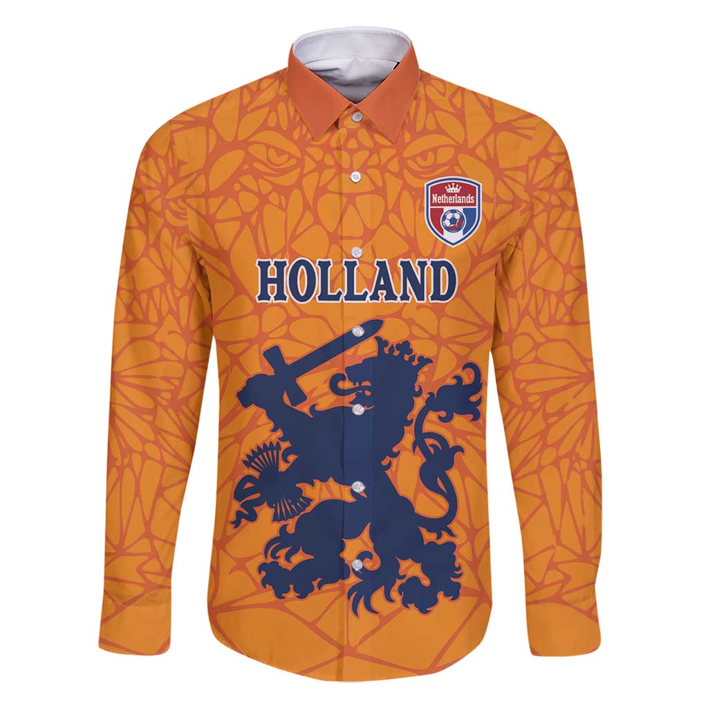 Custom Netherlands Football Family Matching Summer Maxi Dress and Hawaiian Shirt Holland Lion
