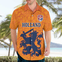 Custom Netherlands Football Hawaiian Shirt Holland Lion