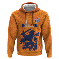 Custom Netherlands Football Hoodie Holland Lion