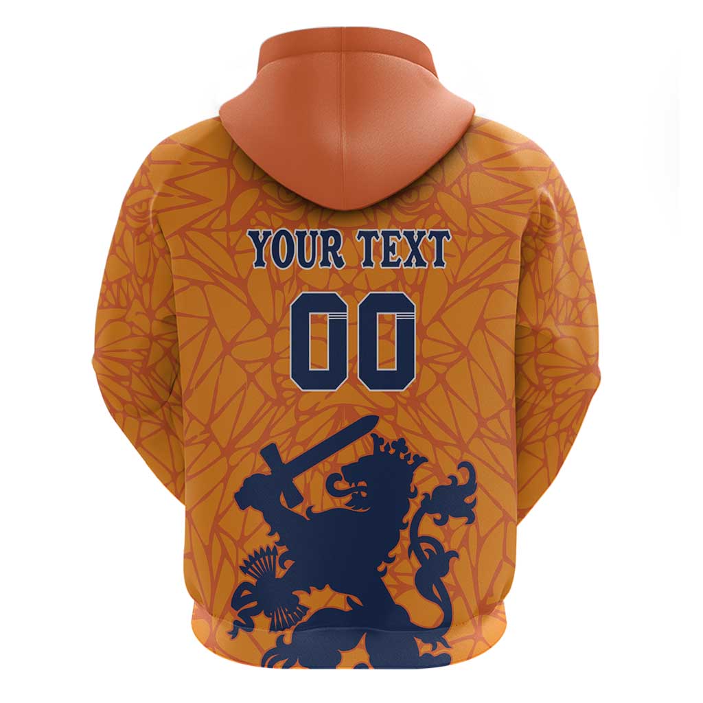 Custom Netherlands Football Hoodie Holland Lion