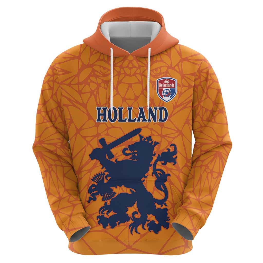 Custom Netherlands Football Hoodie Holland Lion