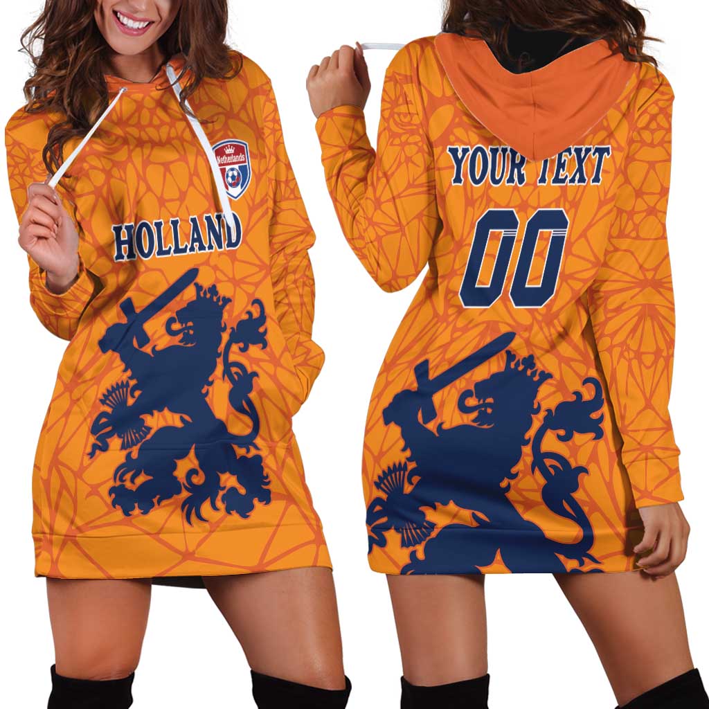Custom Netherlands Football Hoodie Dress Holland Lion
