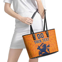 Custom Netherlands Football Leather Tote Bag Holland Lion