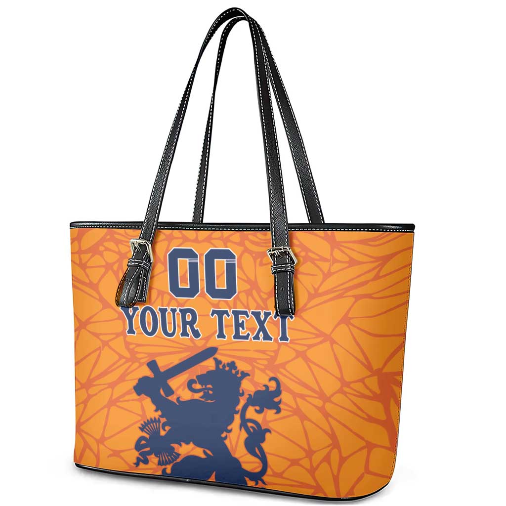 Custom Netherlands Football Leather Tote Bag Holland Lion