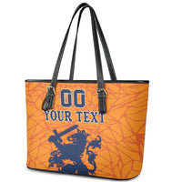 Custom Netherlands Football Leather Tote Bag Holland Lion