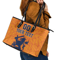 Custom Netherlands Football Leather Tote Bag Holland Lion