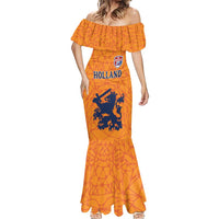 Custom Netherlands Football Mermaid Dress Holland Lion