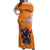 Custom Netherlands Football Off Shoulder Maxi Dress Holland Lion