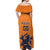 Custom Netherlands Football Off Shoulder Maxi Dress Holland Lion
