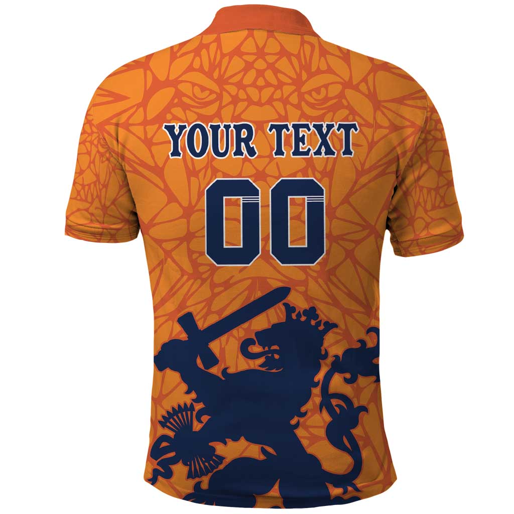 Custom Netherlands Football Polo Shirt Holland Lion