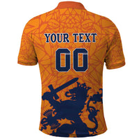 Custom Netherlands Football Polo Shirt Holland Lion